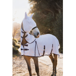 Couverture, cou et masque anti-mouches Horze La Paz Prune noir Violet