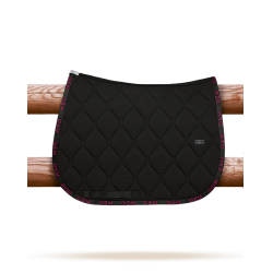 Tapis GEM Love Noir / rose