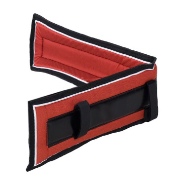 Pad de sellette poney Finn-Tack Pro Rouge / noir / blanc
