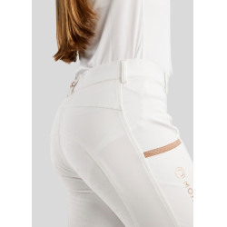 Pantalon Montar Millie Junior full grip Blanc
