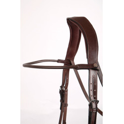Frontal Montar cuir rond curvé Marron Frontal Montar cuir rond curvé Marron
