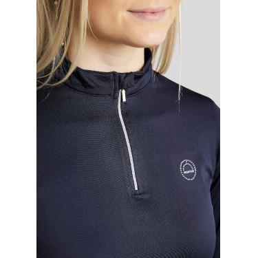 Polo Montar Everly enfant manches longues Marine Bleu marine