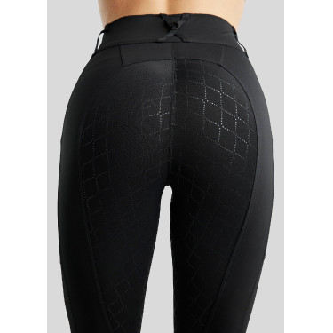Legging Hybrid pull-on Montar MoBlair avec Gun Metal Crystals full grip femme Legging Hybrid pull-on Montar MoBlair avec Gun Metal Crystals full grip femme