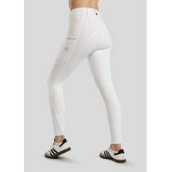 Pantalon Montar MoZuna Refined Pintucks et gun metal crystals full grip femme