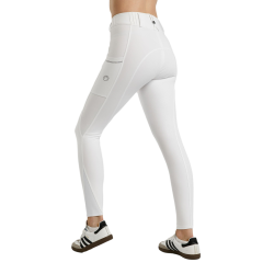 Pantalon Montar MoZuna Refined Pintucks et gun metal crystals full grip femme