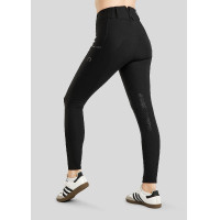 Pantalon Montar MoZuna Refined Pintucks et gun metal crystals grip genoux femme