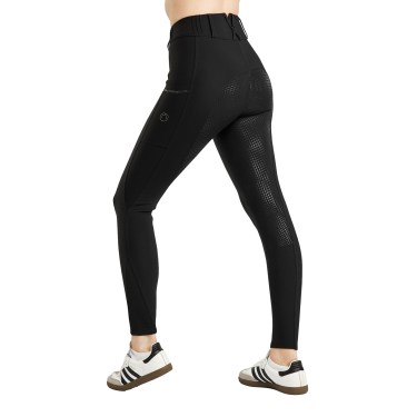 Pantalon Montar MoZuna Refined Pintucks et gun metal crystals full grip femme Noir Pantalon Montar MoZuna Refined Pintucks et gun metal crystals full grip femme Noir