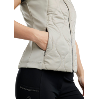 Doudoune sans manches Hybrid Montar MoMary gun metals crystals femme Noir