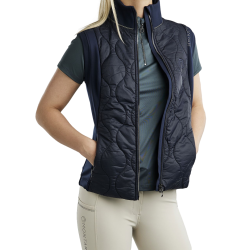 Doudoune sans manches Hybrid Montar MoMary gun metals crystals femme