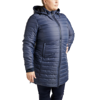 Veste matelassé longue Montar MoKately Curve femme Marine foncé Bleu Veste matelassé longue Montar MoKately Curve femme Marine foncé Bleu