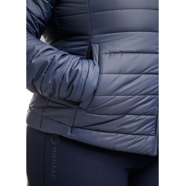 Veste matelassé Montar MoKately Curve femme Marine foncé Bleu