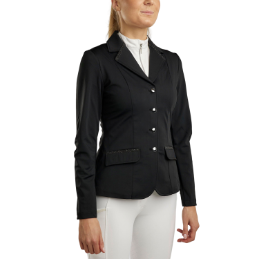 Veste de concours Montar MoAviana femme avec décoration crystal caviar Noir Veste de concours Montar MoAviana femme avec décoration crystal caviar Noir