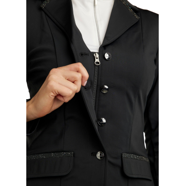 Veste de concours Montar MoAviana femme avec décoration crystal caviar Noir Veste de concours Montar MoAviana femme avec décoration crystal caviar Noir