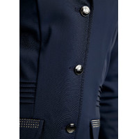 Veste de concours Montar Junior MoKately avec pintucks Marine foncé Bleu
