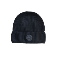 Bonnet en laine tricoté Montar avec logo Noir