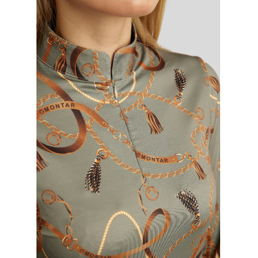 Polo manches longues Montar imprimé Haily bridle femme Polo manches longues Montar imprimé Haily bridle femme