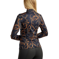 Polo manches longues Montar imprimé Haily bridle femme Dusty green Vert