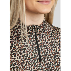 T-shirt d'entrainement Montar manches courtes MoLeonora imprimé Léopard femme