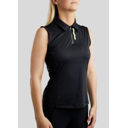 Débardeur entrainement Montar MoStella mesh et logo imprimé contrasté femme