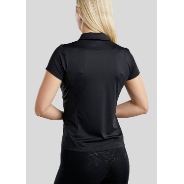 T-shirt d'entrainement manches courtes Montar MoStella mesh et logo imprimé contrasté femme T-shirt d'entrainement manches courtes Montar MoStella mesh et logo imprimé contrasté femme