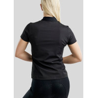 Polo quart zippé Montar MoZira manches courtes raffiné femme