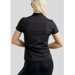 Polo quart zippé Montar MoZira manches courtes raffiné femme