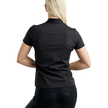Polo quart zippé Montar MoZira manches courtes raffiné femme Polo quart zippé Montar MoZira manches courtes raffiné femme