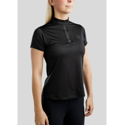 T-shirt d'entrainement Montar MoBriella avec Crystals gun metal femme