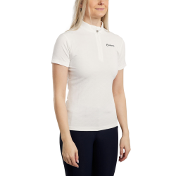 Polo d'entrainement Montar MoCilia raffiné manches courtes Jacquard femme