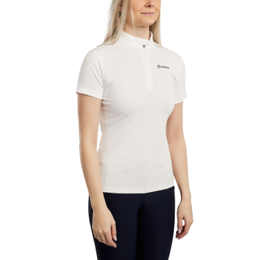 Polo d'entrainement Montar MoCilia raffiné manches courtes Jacquard femme