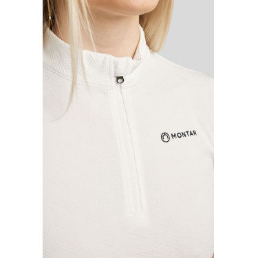 Polo d'entrainement Montar MoCilia raffiné manches courtes Jacquard femme Polo d'entrainement Montar MoCilia raffiné manches courtes Jacquard femme