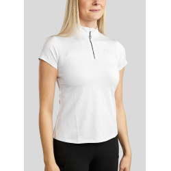 T-shirt d'entrainement manches courtes Montar MoElaine logo découpé au laser femme