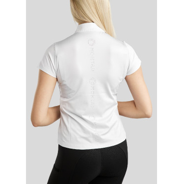 T-shirt d'entrainement manches courtes Montar MoElaine logo découpé au laser femme T-shirt d'entrainement manches courtes Montar MoElaine logo découpé au laser femme