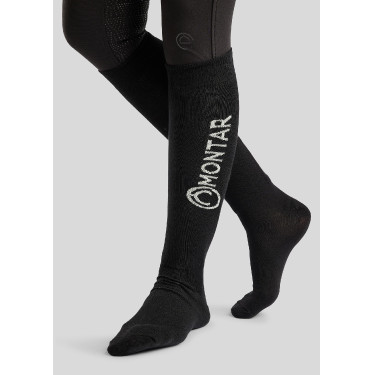 Chaussettes Montar noir avec logo Chaussettes Montar noir avec logo