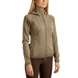 Veste à capuche Montar Liza crystals rosegold full zip femme