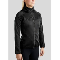 Veste softshell full zip Montar MoBlair capuche amovible crystals gun metal femme