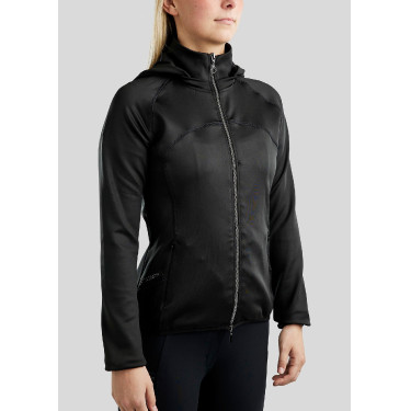 Veste softshell full zip Montar MoBlair capuche amovible crystals gun metal femme Veste softshell full zip Montar MoBlair capuche amovible crystals gun metal femme