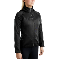 Veste softshell Montar MoBlair Junior full zip crsytals gun metal capuche amovible