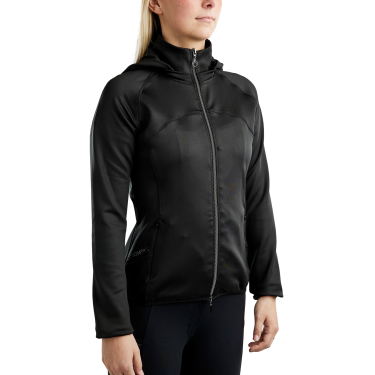 Veste softshell Montar MoBlair Junior full zip crsytals gun metal capuche amovible Veste softshell Montar MoBlair Junior full zip crsytals gun metal capuche amovible