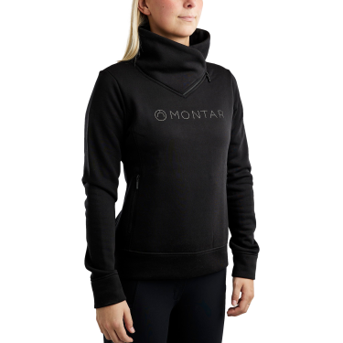 Sweatshirt Montar MoNaja col haut crystals gun metal femme Sweatshirt Montar MoNaja col haut crystals gun metal femme