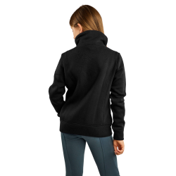 Sweatshirt Montar MoNaja Junior fermeture latérale crystals rosegold Noir