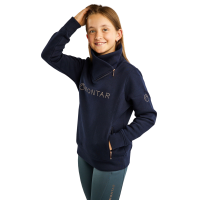 Sweatshirt Montar MoNaja Junior fermeture latérale crystals rosegold Noir