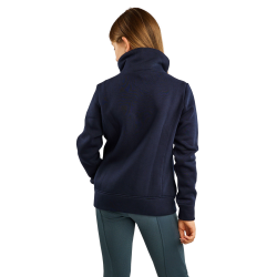 Sweatshirt Montar MoNaja Junior fermeture latérale crystals rosegold Marine Bleu marine