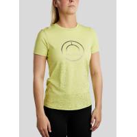 T-shirt manches courtes Montar MoSille logo imprimé gun metal femme