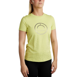 T-shirt manches courtes Montar MoSille logo imprimé gun metal femme