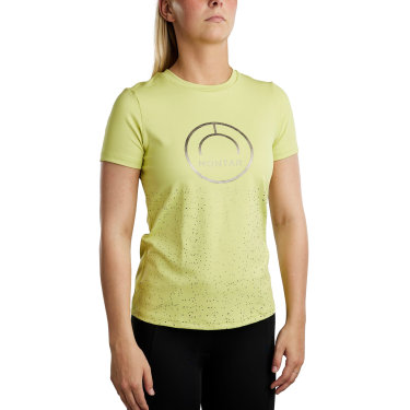 T-shirt manches courtes Montar MoSille logo imprimé gun metal femme T-shirt manches courtes Montar MoSille logo imprimé gun metal femme