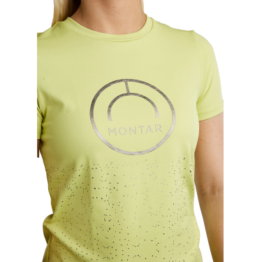 T-shirt manches courtes Montar MoSille logo imprimé gun metal femme T-shirt manches courtes Montar MoSille logo imprimé gun metal femme