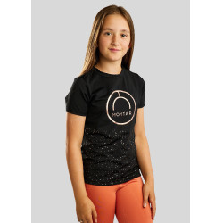 T-shirt manches courtes Montar MoNille Junior imprimé rosegold