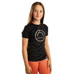 T-shirt manches courtes Montar MoNille Junior imprimé rosegold