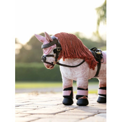 Bonnet anti-mouches pour jouet Mini Poney LeMieux Blossom Rose Bonnet anti-mouches pour jouet Mini Poney LeMieux Blossom Rose
